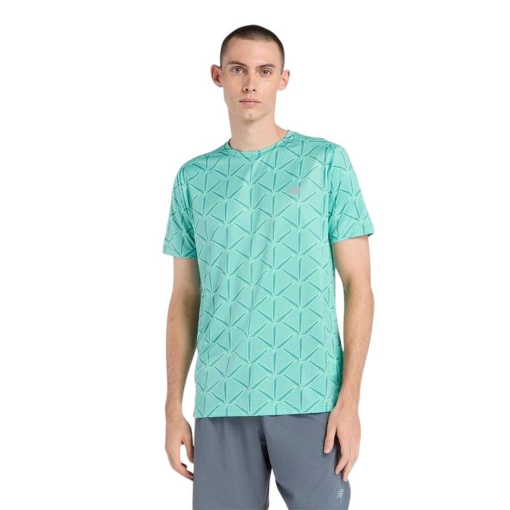 New Balance Mens Performance Gym T-Shirt / Deep Green